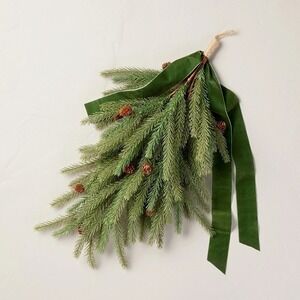 Spruce & Pinecone Christmas Swag with Ribbon Trim - Hearth &‎ Hand Magnolia 2023